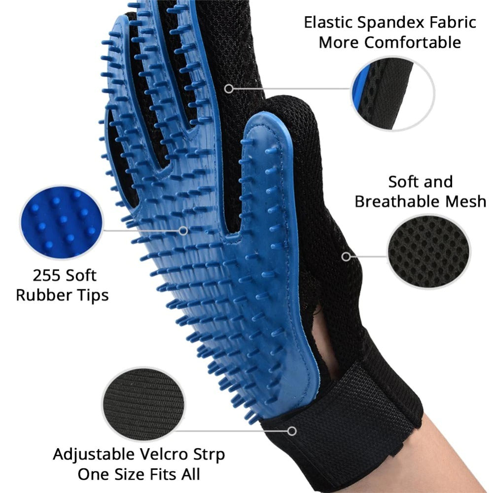 Cat grooming glove for cats wool glove Pet Hair Deshedding Brush Comb Glove For Pet Dog Cleaning Massage Glove For Animal Sale