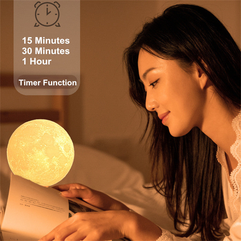 Bedroom Sleeping Magnetic Levitation Rotating Moon Lamp